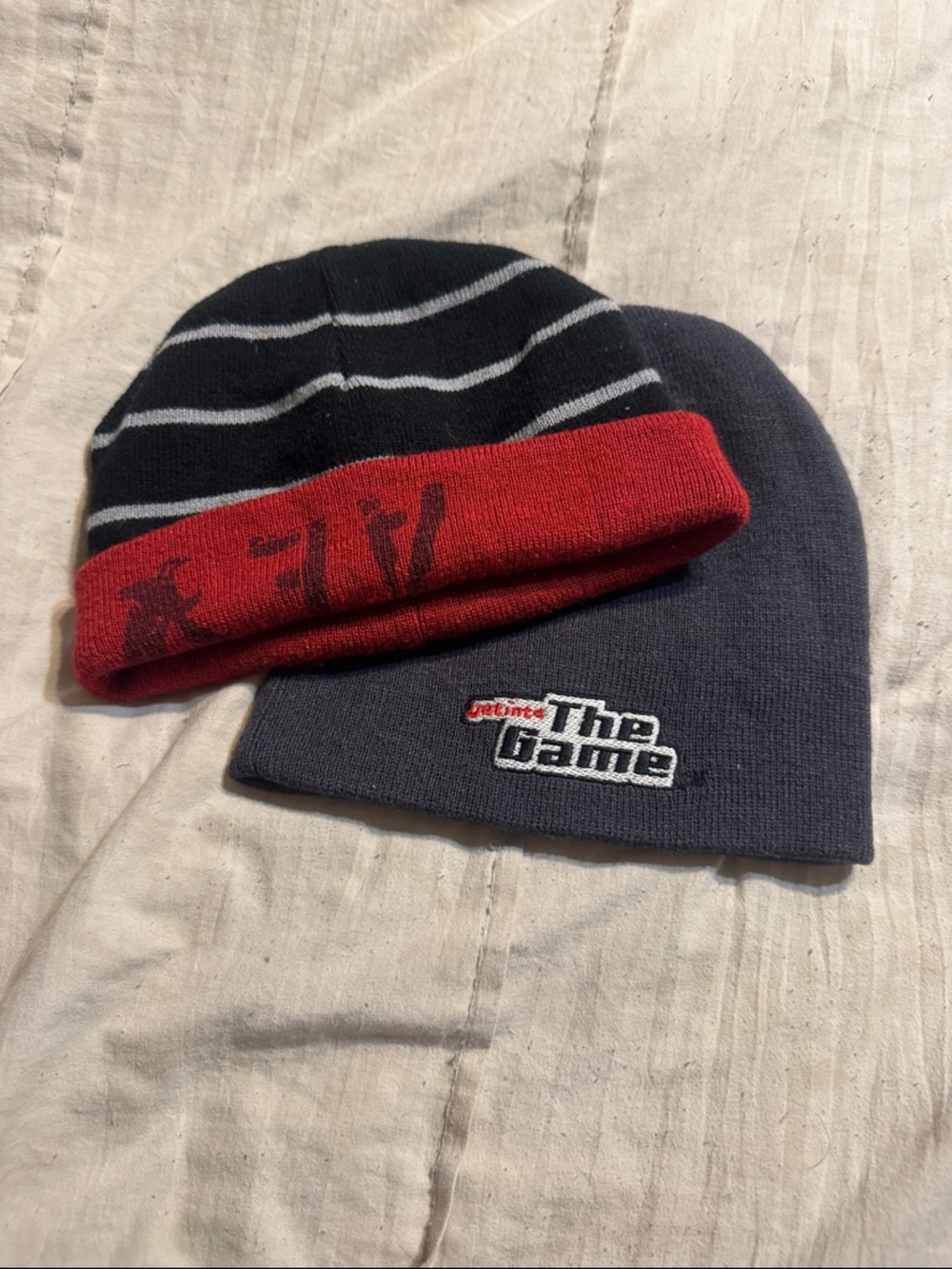 American Eagle and The Game Beanies